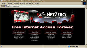 《圖一　NetZero以免費上網帶動廣告商機》