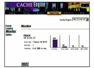 《图四 Cache Engine的Web GUI管理画面》