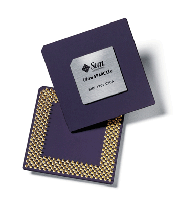 《图四 Sun的64-bit嵌入式CPU：UltraSPARC-Iie》