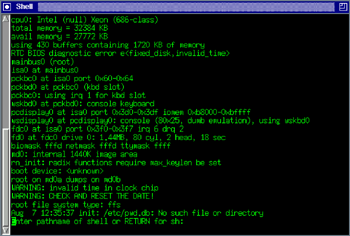 《圖三　NetBSD的操作介面》