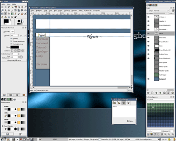 《图一 GIMP在Linux上运行的画面》