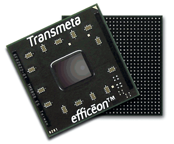 《图一 Transmeta的Effineon处理器与前一代的Crusoe处理器相同皆采VLIW架构，但Effineon将指令加载的平行宽度再提升，从128-bit增加至256-bit》