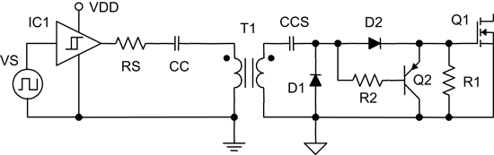 《图四 使用低端驱动器来代替高端驱动器的电路图标》