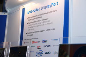 《圖二　Intel積極與台灣面板廠商合作推廣支援DisplayPort的顯示螢幕》