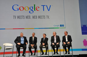 《圖八　Google TV使用介面》