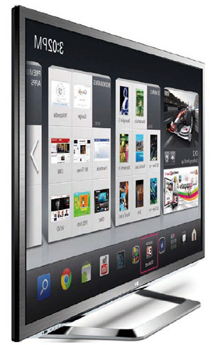 《图一 LG在今年CES中发表的Google TV》