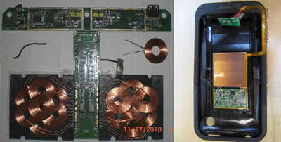 圖五 : Energizer的無線充電平板(左)及iPhone保護套(右)