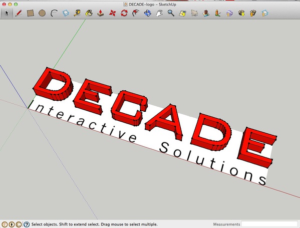 圖三 : 從Google Sketch up軟體所繪製的3D模型檔案