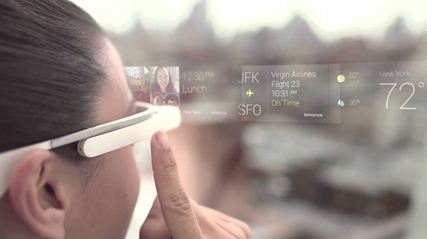 图三 : Google Glass可用空间限制，使得MEMS组件尺寸面临考验。
