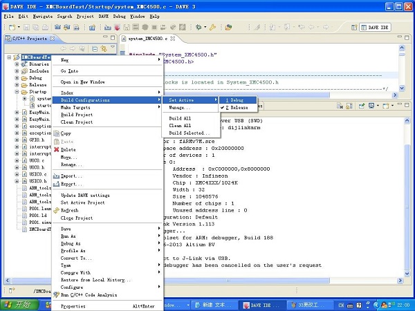 图二 : 英飞凌DAVE 3开发工具基于Eclipse型的软件开发平台，具有免费的工具链，并支持自动程序代码产生。（图/www.infineonic.org）
