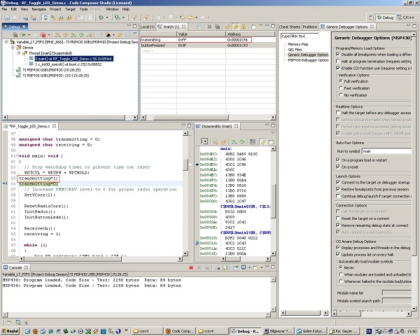 图三 : 德州仪器的Code Composer Studio开发工具，目前使用最为广泛的DSP开发软件之一。（图/ti.com）