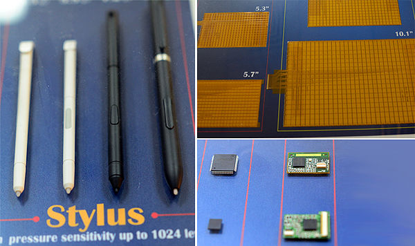 Figure II: Waltop provides pen-input module to tablet or mobile device customers, include control IC, pen module and sensor units.