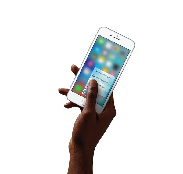 圖3 : 蘋果的iPhone 6S為智慧型手機觸控技術帶來了全新的使用體驗（Source：Apple）