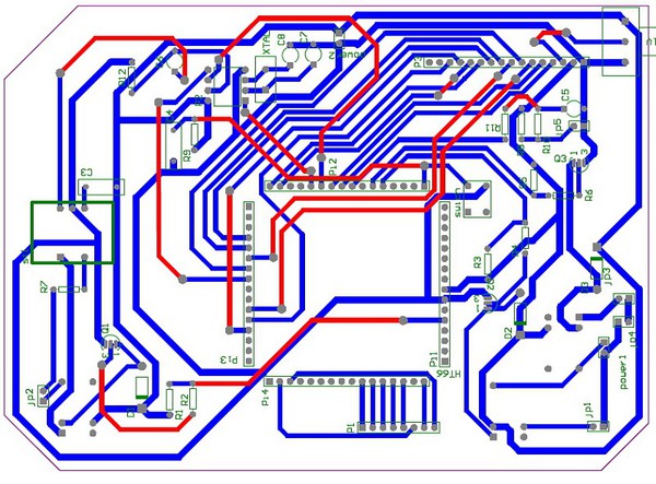 图8 : 硬体PCB板Layout电路图