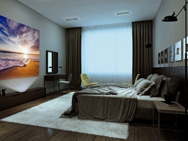 圖二 : 雷射電視整合超短焦投影光學元件，能夠在距離螢幕或牆面幾英寸的位置上投射出大幅且明亮的影像。