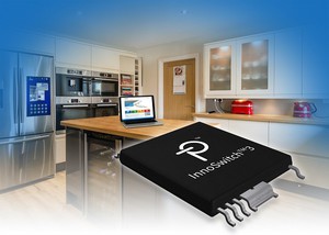 圖一 : 全新的 InnoSwitch3 整合式切換關閉 IC 將功損減少 25%，可在非常廣泛的線電壓和負載條件下始終提供恆定的效率。