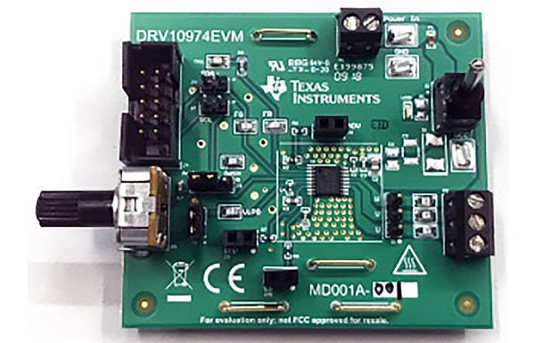 图6 : 整合功率MOSFET的三相无感测器马达驱动器。（source：德州仪器）