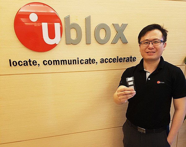 图1 : u-blox商业开发主任赵炯皓。(摄影/叶奕纬)
