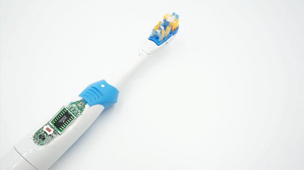 图2 : 最简易的电动牙刷，只需8位元MCU就可以满足需求。