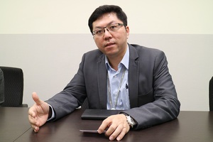 圖一 : 隆達電子感測暨照明事業處處長何孝恆指出，隆達電子整合上中下游的模式有利於創造更多3D感測技術的應用場景。