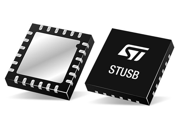图三 : ST的STUSB4500 USB-PD控制器存放了独家的演算法，可免除工程师额外程序开发的负担。