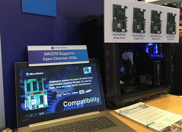 图四 : SM2270则是全球第一款支援标准NVMe 和Open Channel技术，并已进入量产阶段的PCIe SSD控制晶片。（Source：慧荣科技）
