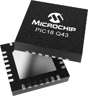 圖一 : PIC18-Q43系列產品的開發可在Microchip公司的 MPLAB X IDE和MPLAB Xpress IDE整合式開發環境中進行，並支援MPLAB 程式開發器（MCC）的外掛程式。
