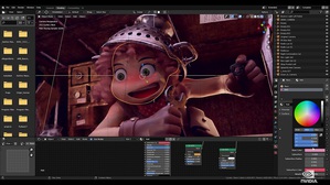 图一 : 运用NVIDIA RTX加速Blender周期:Blender是提供 Cycles Renderer的开源3D软体。