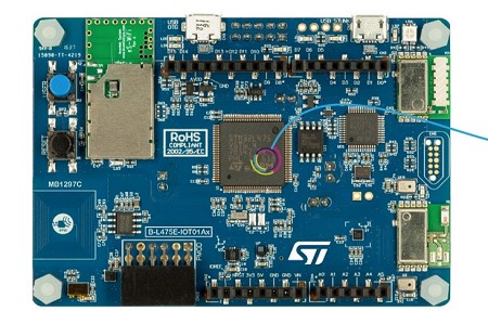圖三 : STMicroelectronics 的 STM32L4 IoT 探索套件，可讓開發人員以相對較輕鬆的方式，將系統連接至雲端服務。（source：STMicroelectronics）