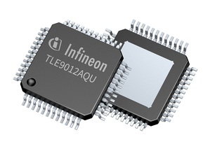 圖一 : TLE9012AQU是一款具備12通道的新型BMS IC，專為油電混合車與電動車內的電池所設計。