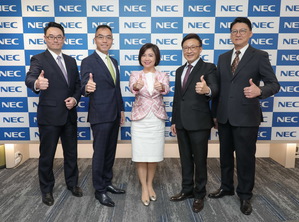 圖一 : NEC台灣卓越中心盛大開幕。圖中為NEC台灣總經理賴佳怡。