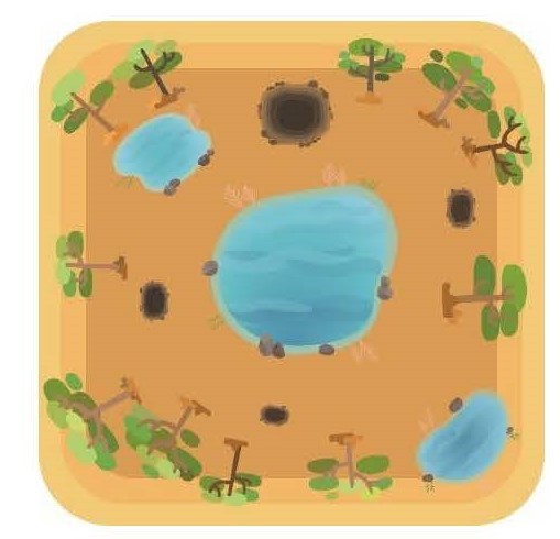 图1 : 栖地板
