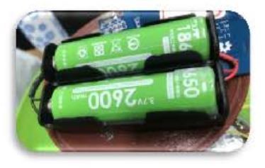 圖10 : 18650 鋰電池實際照