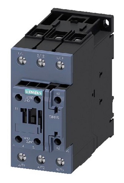 圖1 : 機電接觸器在大功率切換應用中取代繼電器。（source：Siemens）