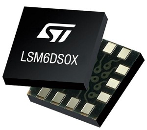 圖2 : 慣性感測器LSM6DSOX具有機器學習的核心。