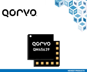 圖一 : 貿澤電子供貨的Qorvo QM45639 Wi-Fi 7前端模組，可支援智慧家庭和可攜式消費性裝置應用。
