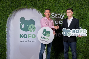 圖一 : 尚凡國際與全球多個非營利種樹保育組織合作，推出工具類專注App 『KOFO』。