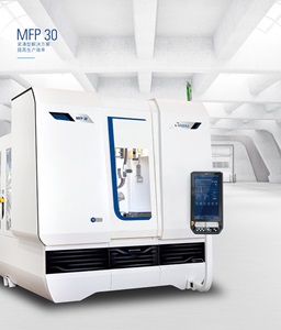 图二 : 大昌华嘉在今年TMTS 2024期间，推荐来自瑞士品牌MAGERLE系列的MFP30紧实型精密五轴磨削中心。（source：大昌华嘉）