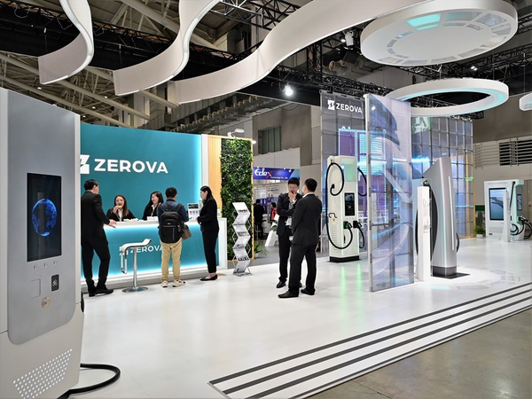 圖三 : ZEROVA看準近年全球電動車充電樁設備的跨市場發展，提供多種產品有助實現永續運輸願景。（攝影：陳念舜）