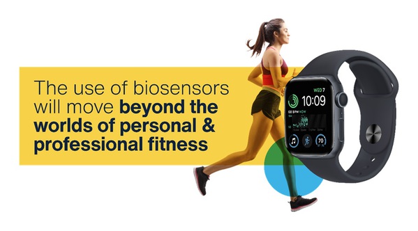 圖二 :  生物感測器的應用不再侷限於個人或專業運動領域，將拓展至更廣泛的醫療服務。