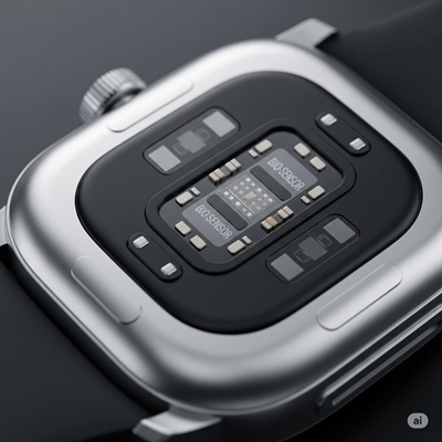 圖二 : 對一般消費者來說，穿戴式的健身追?器，是日常生活中最常用的生物感測裝置。