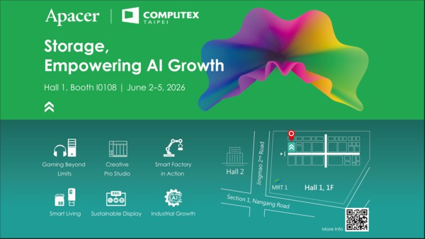 圖1 :  宇瞻COMPUTEX秀Edge AI儲存戰力