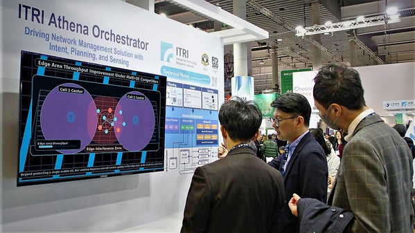 圖一 : 工研院自主研發「O-RAN網管系統Athena Orchestrator」，如同企業專網的AI智慧大腦，可確保連線穩定。