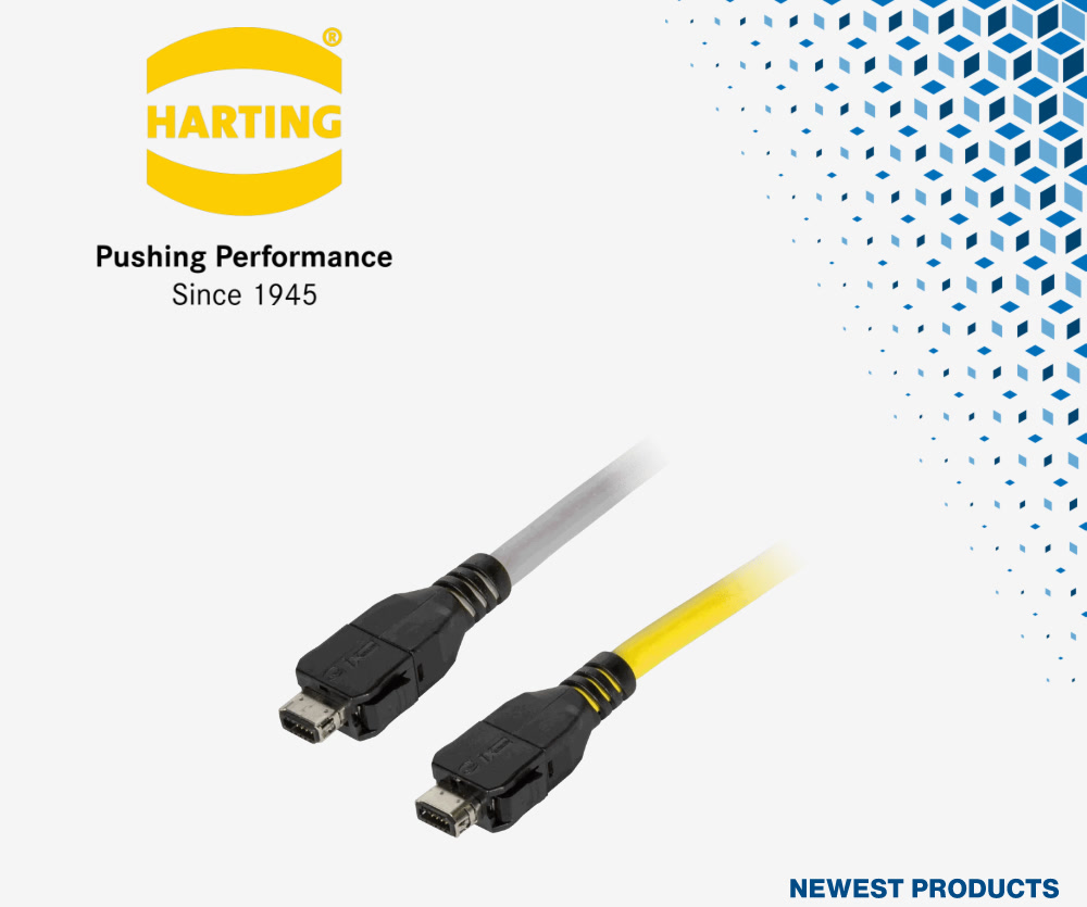 貿澤供貨HARTING ix Industrial PushTrigger IP20連接器，可強化工業乙太網路抗震性能。