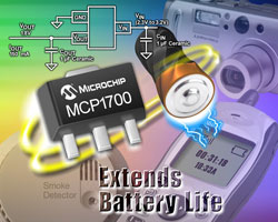低压差稳压器–MCP1700