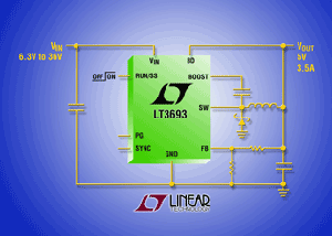 凌力爾特發表3.5A、36V降壓切換穩壓器LT3693 BigPic:315x225