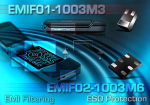以最小封裝整合ESD保護和EMI濾波兩大功能