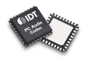 IDT推出新的PC用高清晰音频编译码产品系列。（来源：厂商）