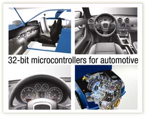 意法半导体（ST）推出32-bit微控制器，扩大汽车电子平台设计的优势。（来源：厂商）
