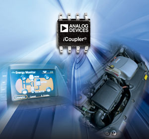 ADI的全新ADuM系列數位隔離器乃是針對油電混合車輛系統所開發
